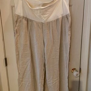 Linen Maternity pants